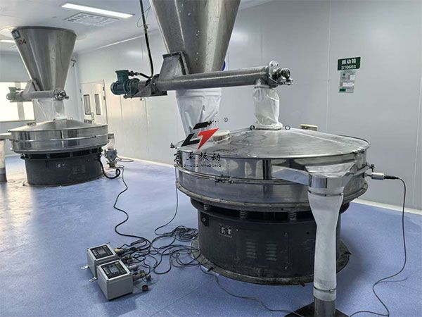 普通振动筛改超声波振动筛用户现场