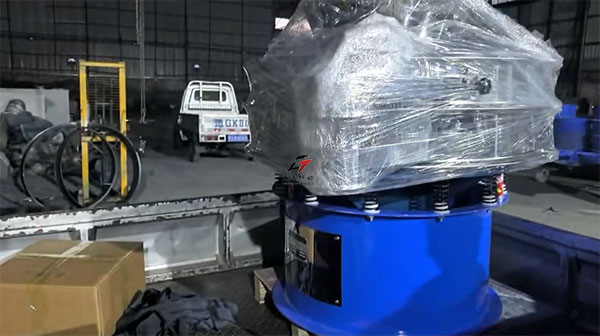 佛山老板回购的1台1米超声波振动筛今日发货